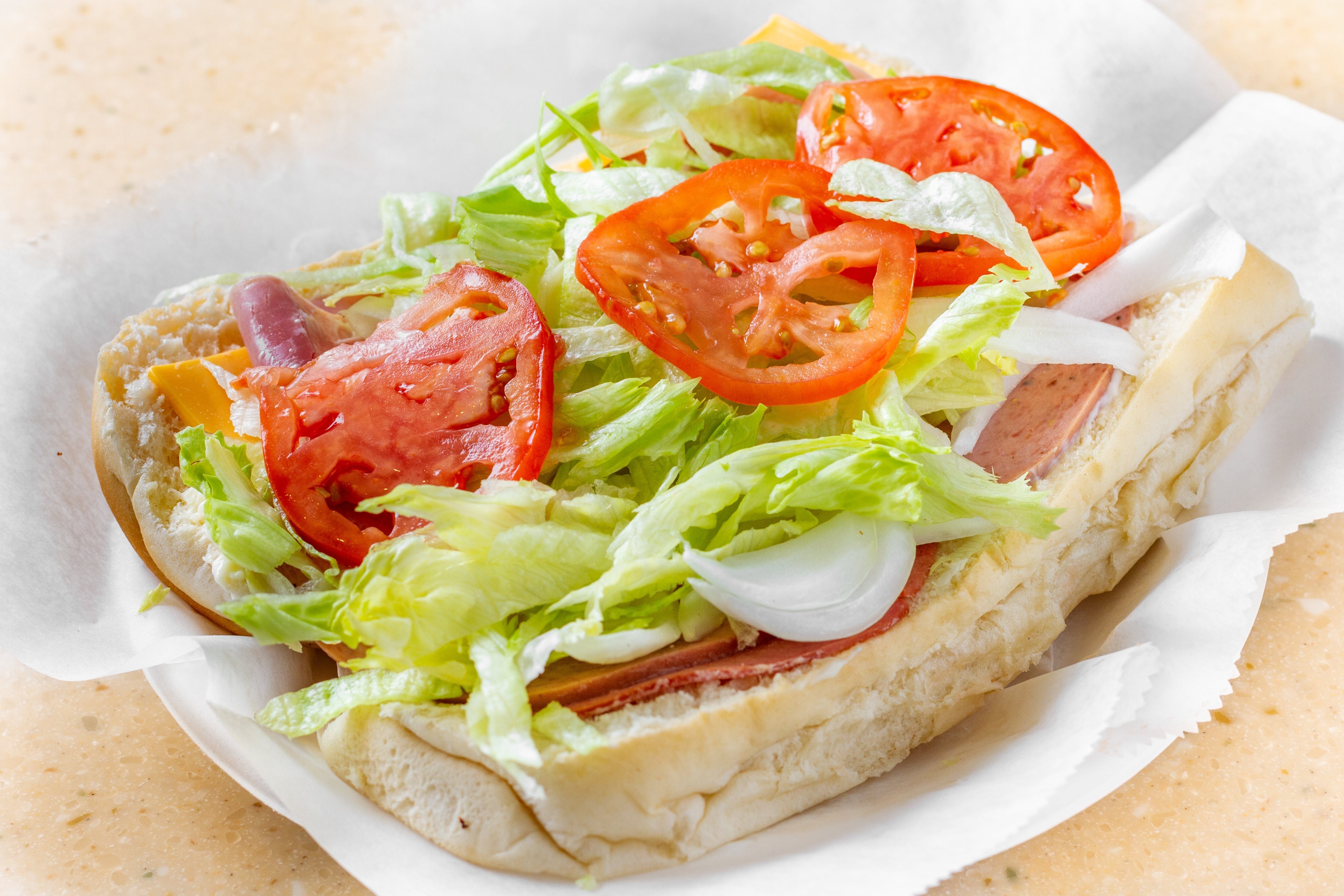 Regular Cold Cut Sub.